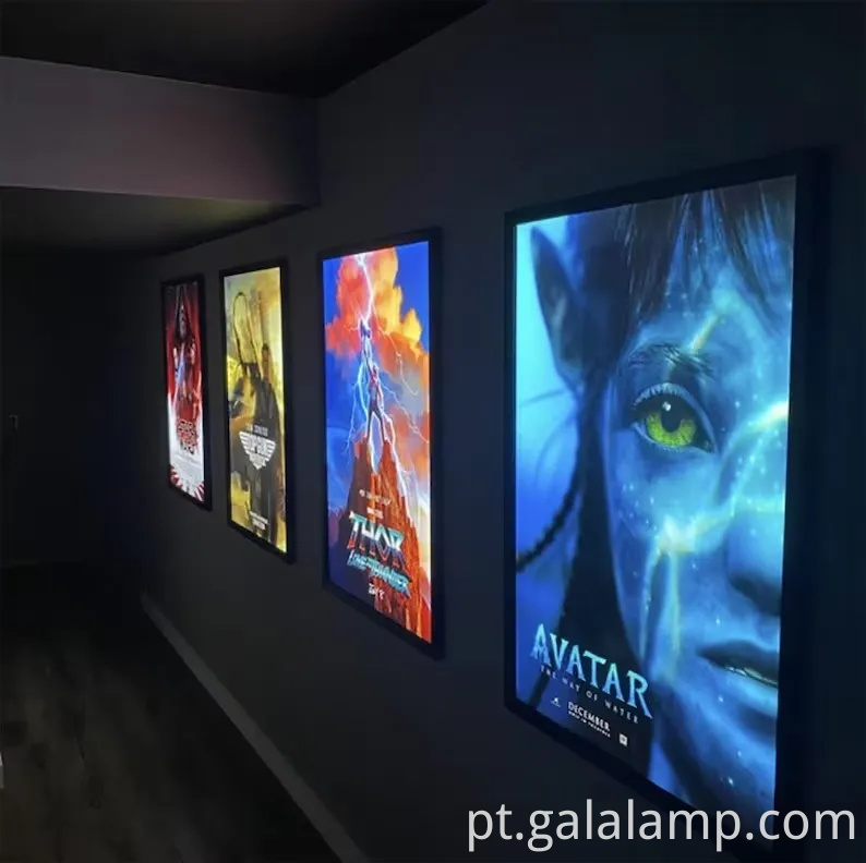 LED LED POSTER PULHOREMENT LIGHT CAIXA SNAP LAMP